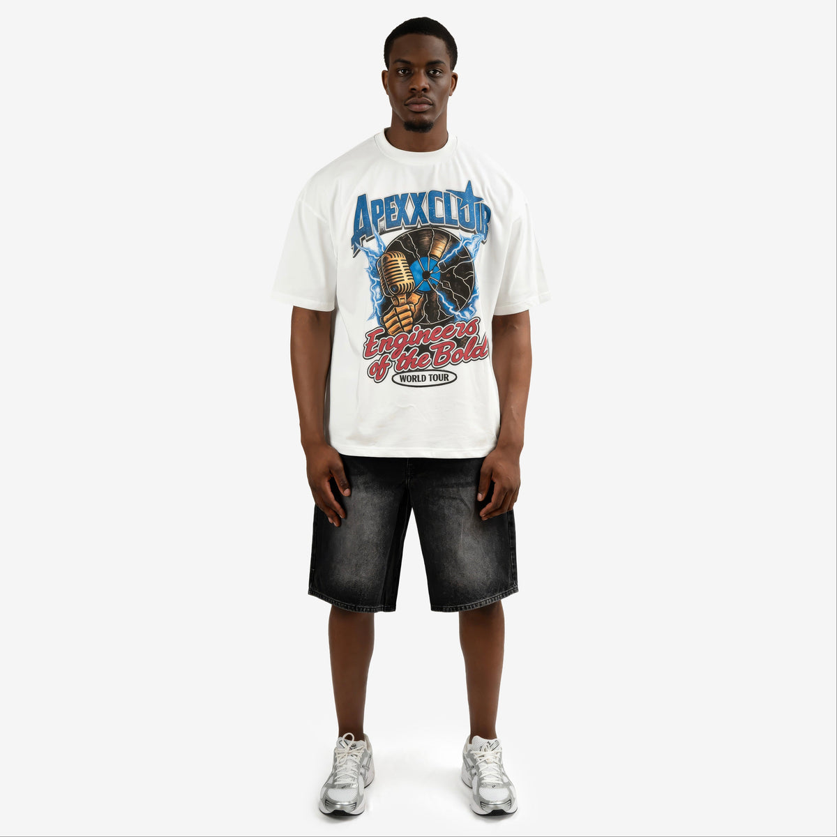 BROKEN VINYL T-SHIRT - WHITE